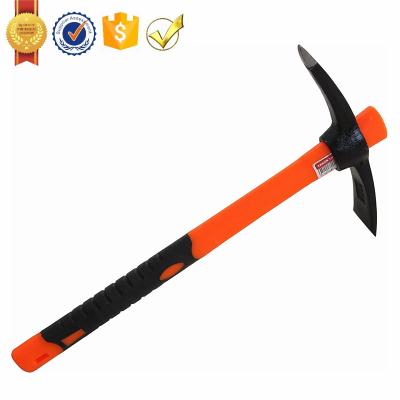 China PM01A Garden Tool Cultivating Flower Beds Fiberglass Handle Garden Weeding Vegetable Mattock Pick To Loosen Soil for sale