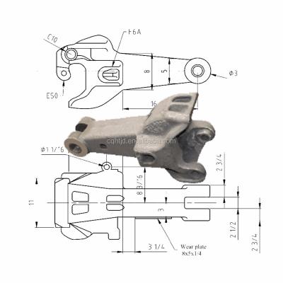 China Drop Proof Train Coupling Spare Parts For Rail Car Coupler Body for sale