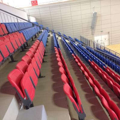 China Most Popular Modern Stadium Seats Used HDPE Plastic Material With High Backrest For Grandstand for sale