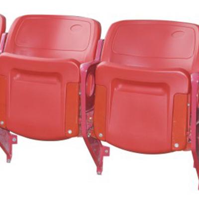 China Wholesale Modern High Quality Bleacher Indoor Outdoor HDPE Stadium Seat Red Plastic Chair For Sale for sale