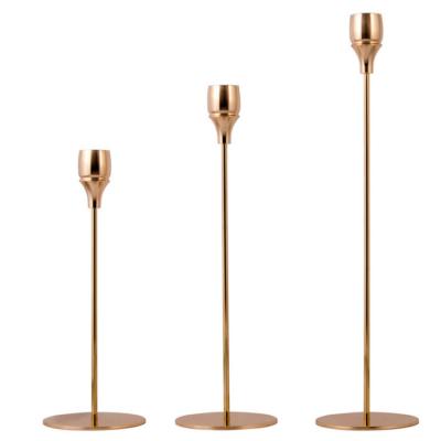 China Decorative Candle Sand Stick Holder Metal Material Candle Holder Wedding Gold Candle Holders Table Top Home Decorative Dinner Table Support for sale