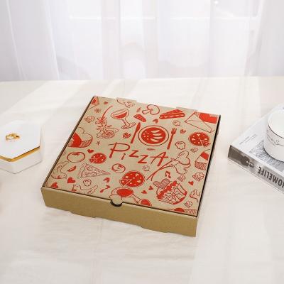 China Wholesale Recyclable Pizza Box Package Cardboard Supplier Custom Design Bulk Custom Printed Pizza Packing Boxes for sale