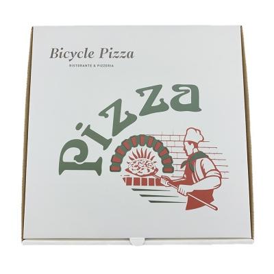 China Wholesale Recyclable With Logo Printed Corrugated Package Cardboard Boxes Custom Paper Pizza Box for sale