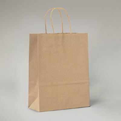 China Recyclable Recyclable Kraft Paper Bag With Twisted Handle Reusable Shopping Paper Bags Logo Printed for sale