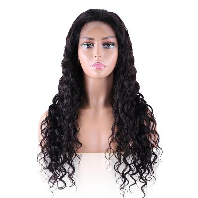 China Water Wave Curly Hair Wig 13x6 HD Lace Front Wigs Hair Pre Plucked Brazilian Virgin Hair Glueless Water Wave Wigs 10A for sale