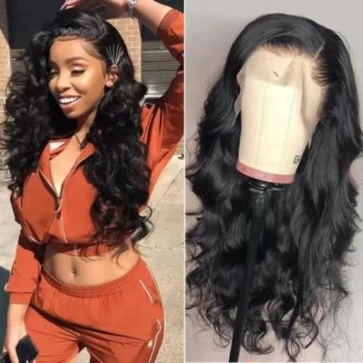 China Wholesale Invisible Body Wave Cuticle Aligned Pre Plucked Remy Lace Front Human Hair HD Lace Wig 13x6 Transparent Wig For Black Women for sale