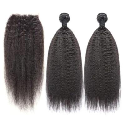 China 100%Virgin Hair Raw Human Hair Bundles Factory Curly Straight Malaysian Virgin Hair Weaves Straight Yaki Weft Bundle for sale