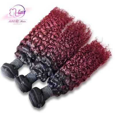 China 100% Indian Virgin Hair Bundles Miluo 10a Grade 99j Virgin Hair Water Wave 100% Virgin Hair Cuticle Aligned 100% Virgin Hair Bundle for sale