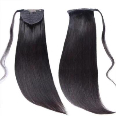 China Hot Sale 100%Virgin Remy Human Hair Tie Up Human Hair Ponytail Extension Virgin Straight Hair Ponytail 100% Hot Sale 100%Virgin Hair for sale