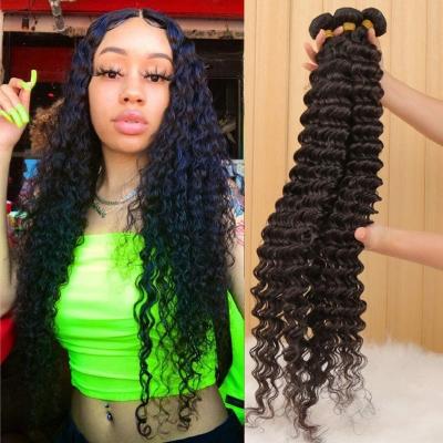 China 10a Brazilian Hair Bundles Unprocessed 100 Virgin Cuticle Aligned Deep Wave Remy Human Hair Weave Hair Extensions Bundles Free Sample Drop Shipping for sale