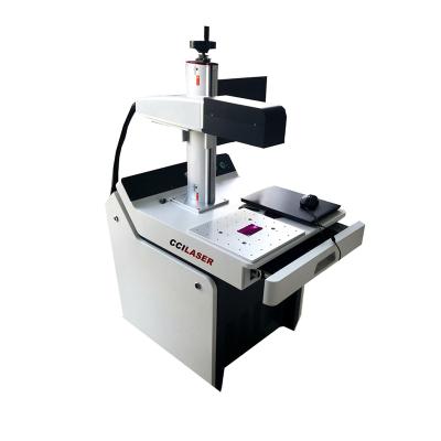 China 3D CCILASER 3d laser engraving and cutting machine 50w metal color fiber laser marking machine 3d metal for sale