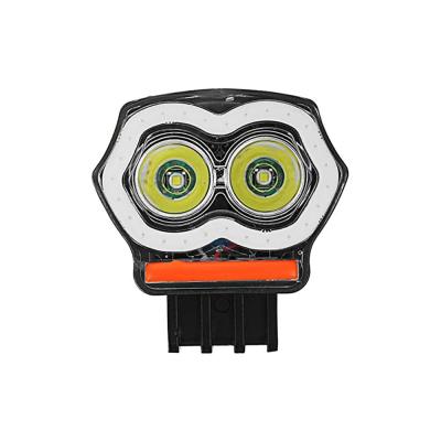 China 20W 12/80V IP68 2000LM LED Motorcycle Angel Eyes USB Headlight Projector Lights Decorative Universal for sale