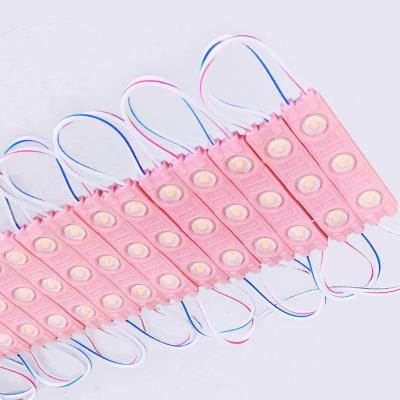 China AlGaInP SMD 2835 3chips Full Color LED Module DC12V Injection Light For Signage Waterproof IP65 for sale