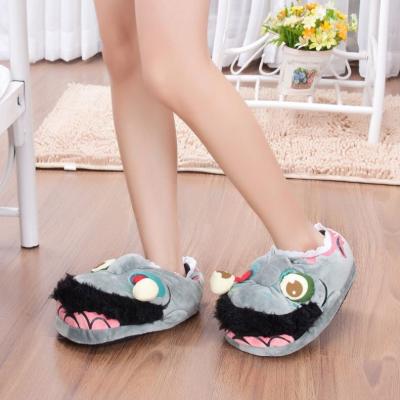 China Halloween Winter Home Thermal Bedroom Cute Indoor Cute Comfortable Anti-skid Slippers for sale