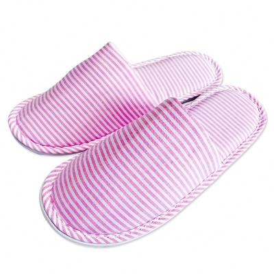 China Cheap Indoor Light Pink Guest Women Bathroom Disposable Slippers for sale