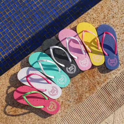 China Cushioning Women Beach Summer Flip Flops Sandals Turquoise Casual Slippers for sale