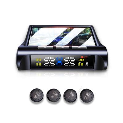 China LED Color Screen Solar Power Car TPMS External Tire Pressure Monitoring System Digital Digital LCD Display Auto Security Alarm Systems for sale