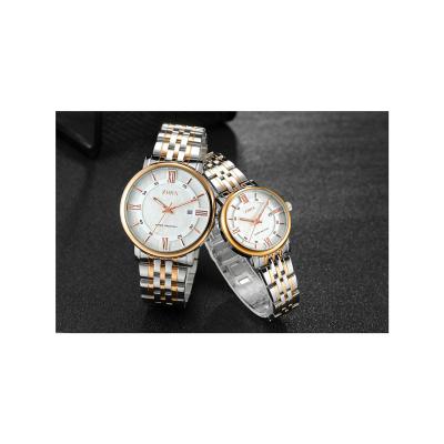 China Auto Date Fashion Stainless Steel Custom Quartz Couple Watch Case for sale