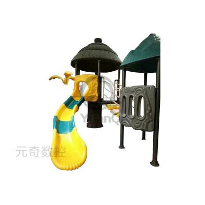 China Anti-UV multifunctional outdoor and indoor plastic swing with aluminum slide rotomold slide mold for sale