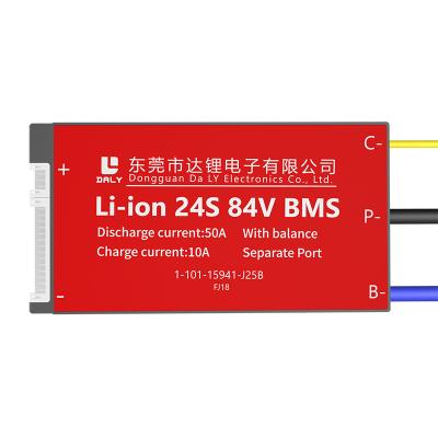 China Electroc 24s scooter Daly bms 24S PCM/PCB/BMS 72V 24s 50a ion bms electric car protection board Li-ion bms for sale