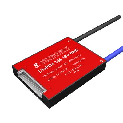 China Electroc scooter BMS 16S 30A 40A 50A 60A 100A 48V lifepo4 lithium battery protection BMS board for sale