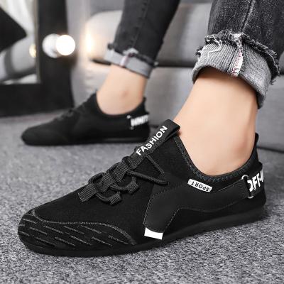 China Fashion Trend New Arrive Mens Suede Leather Walking Casual Shoes Homme Moccasin Dress Slip On Loafers Classic Workout Shoes For Men Black for sale