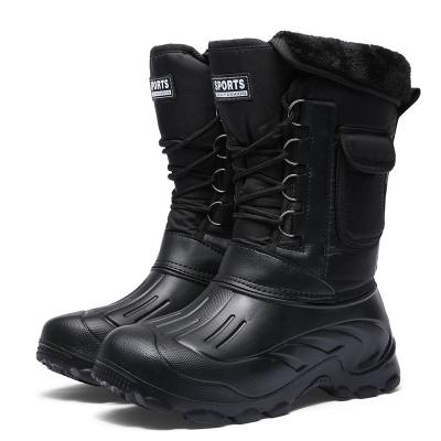 China Army Military Tactical Warm Boot Fur Ankle Boot Waterproof Men's Male Combat Work Safety Shoes Motorcycle Boots for sale