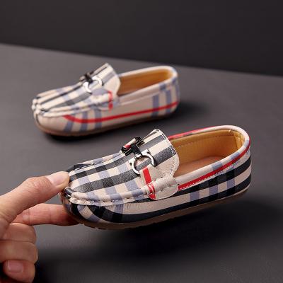 China Round Baby Toddler Shoes Kids Genuine Leather Loafers Flats Leather Casual Shoes Children Slip On Designer Kids Moccasins Dress Shoes for sale