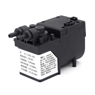 China Automotive Industry Long Life Span Mini Diaphragm Brushless Electric Air DC Silent Negative Pressure Pump For Analytical Instruments for sale