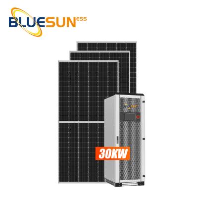 China Bluesuness 30Kw Home Power Solar System Home Solar Energy System 30 Kw for sale