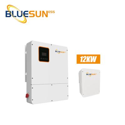 China Bluesun 7.6Kw 12Kw Solar System Hybrid Pure Sine Wave 12Kw Hybrid Solar Inverter On Grid Solar for sale