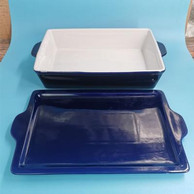 China Hot Selling Sustainable Wholesale Non Stick Aluminum Tray Cake Deep Dish Pizza Square With Lid for sale