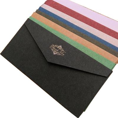 China Hotsale Biodegradable Fancy Cardboard Custom Wedding Money Pocket Envelope Colorful Colorful Blank Gift Certificate for sale