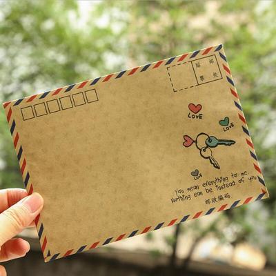 China Creative Designs Fashion And Recycled Customized Kraft Paper Square Greeting Envelope For Express Pocket Envelope for sale