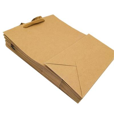 China 100%Eco-friendly 2021 Printed Recycled Cheap Shopping Package Kraft Paper Bag for sale