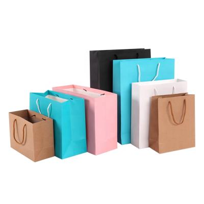 China Eco - Friendly Tote Bag Handled For Recycling In Kraft Paper Bags for sale