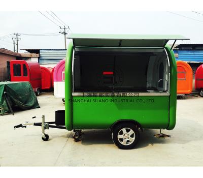 China Vegetable Processing Plant LAUNCHED SALE NEW FOOD CONCESSION SL6 MOBILE TRAILER KITCHEN TRAILER BARBECUE INCLUDED for sale