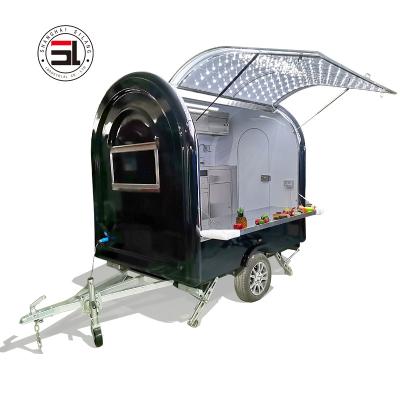 China New Design Australian Vegetable Processing Plant Concession Concession Trailer Mobile Ice Cream Roll Ice Cream Roll Food Trailer,Mobile Food Cart for sale