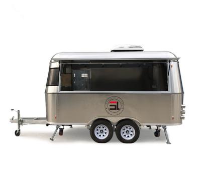 China Hotels LAUNCHED large stainless steel airstream food trailers for selling barbecue, donuts, beer, juice, fried chicken for sale