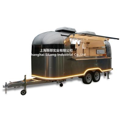 China Optional Food Tools Airstream Look Hot Selling Burger Mobile Food Cart, Airstream Caravan Food Truck, Airstream Food Trailer for sale