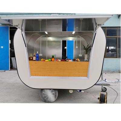 China Outdoor Vegetable Processing Factory Customized Burger Kiosk Bakery Food Trailer for sale