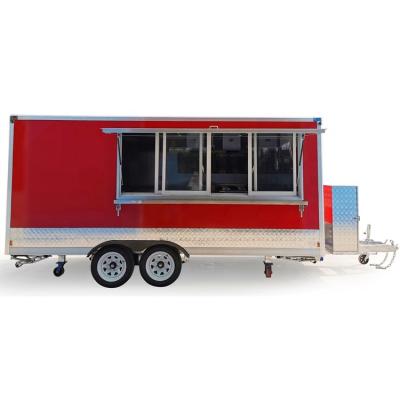 China Australian standard small mobile vegetable processing plant street bakery fast food trailer cart for sale bread, pizza, hot dog for sale