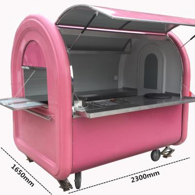 China Ice Cream LAUNCHED CE mobile food trailer food kiosk coffee cart for sale for sale