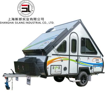 China travel camping trailer Silang folding tent trailer decorating travel trailers/off road travel trailer for sale