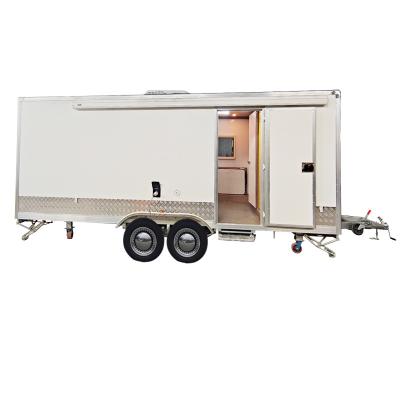 China Vegetable processing factory hot sale mobile trailer travel camping caravan in Germany customized outdoor cafe pizza food truck BBQ truck for sale