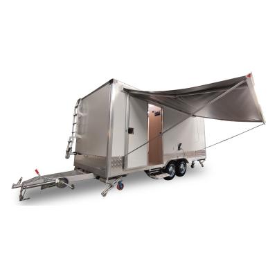 China Vegetable Processing Plant Customized Hot Sale Outdoor Mobile Camping Cart In New Zealand / Square Travel Trailer Tow Bar Food Truck Ice Cream Coffee Cart for sale