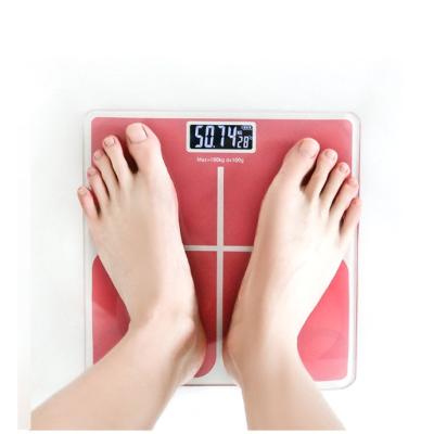 China Weight Function Digital Bathroom Scale Lithium Ion Battery ABS Human Weighing Scale for sale