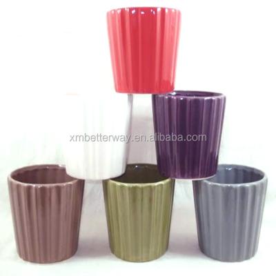 China Ceramic Material Flower Morden Ceramic And Pottery Pot Type for sale