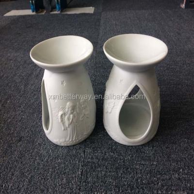 China Morden Angel Porcelain White Matte Wax Warmers for sale