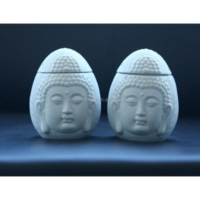 China Chinese Madden 2018 Hot Sale Clever White Buddha Shaped Ceramic Arabic Censer For Home Decorative for sale